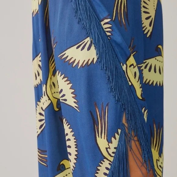 Farm Rio X Anthropologie Fringe Dress - Sz. L - Picture 7 of 16